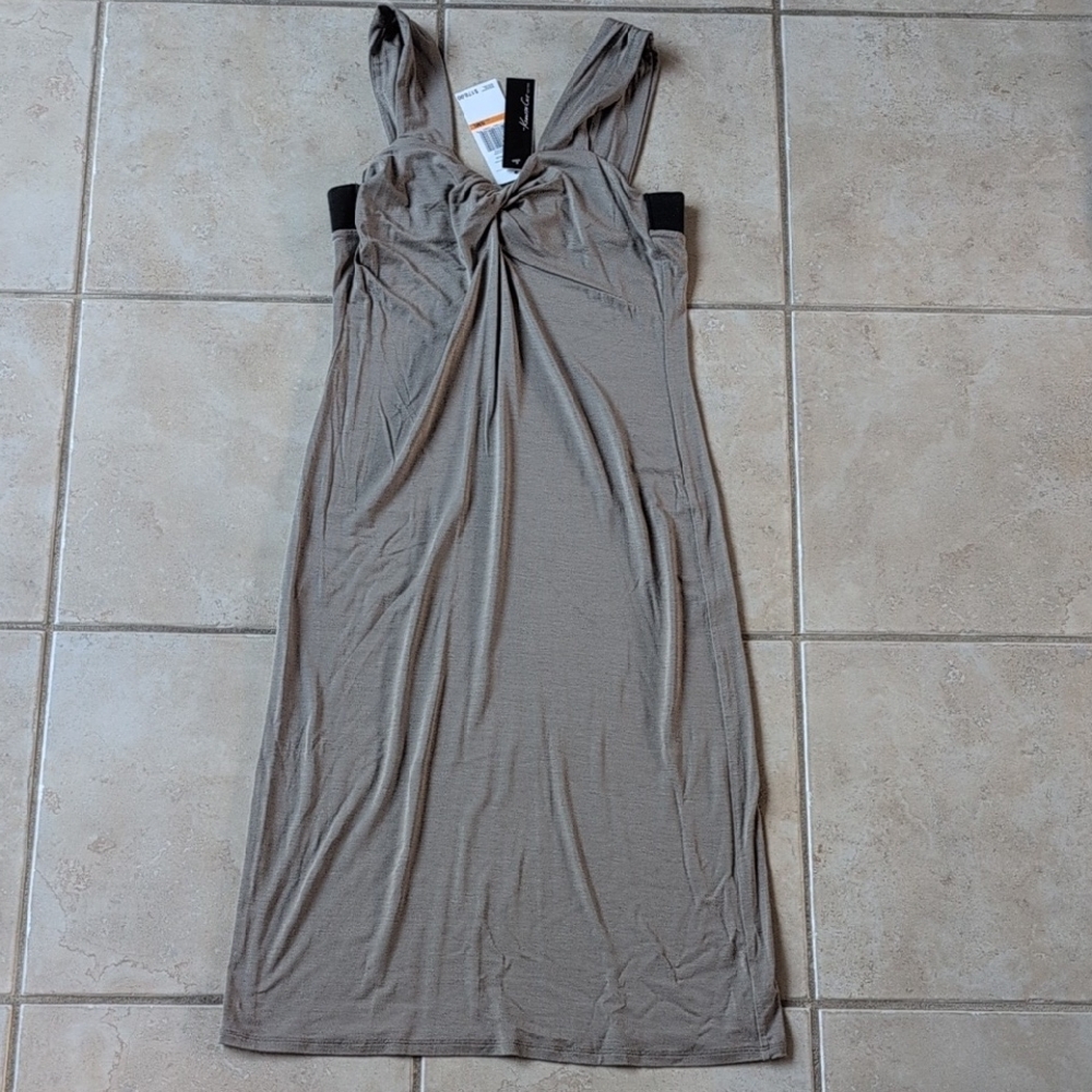 Kenneth Cole New York Taupe Midi Dress